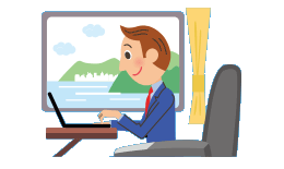 移動時間に携帯電話でメールを確認